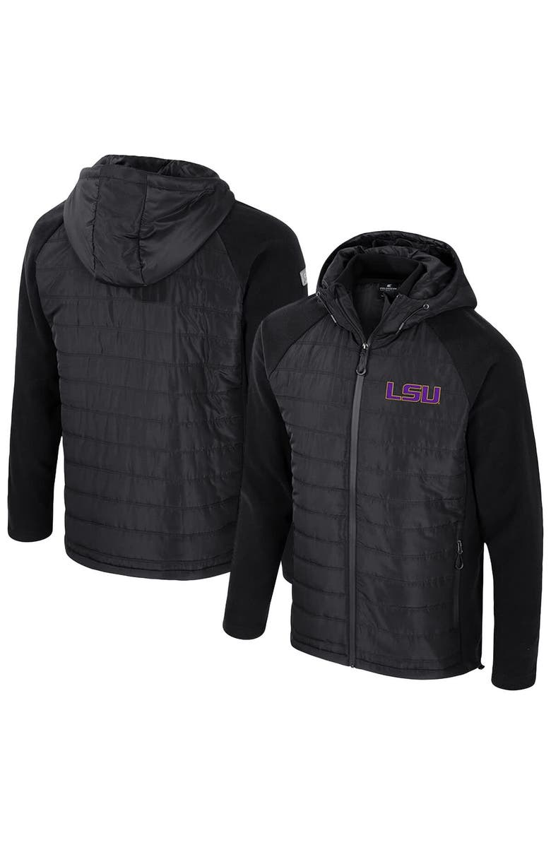 COLOSSEUM Men's Colosseum Black LSU Tigers Block The Sun Full-Zip Hooded Jacket, Main, color, Black