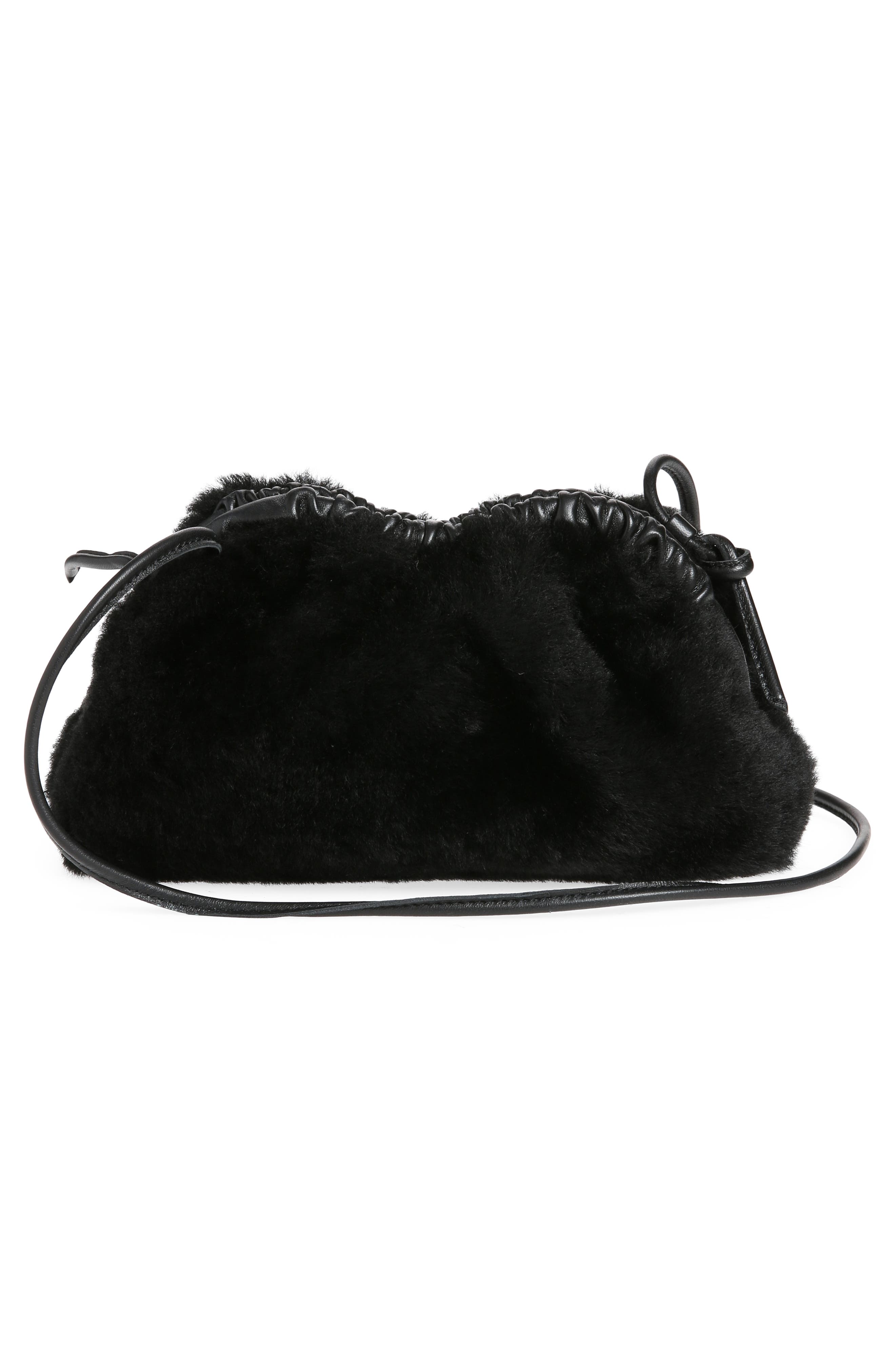 Mansur Gavriel Mini Cloud Genuine Shearling Clutch, Alternate, color, 