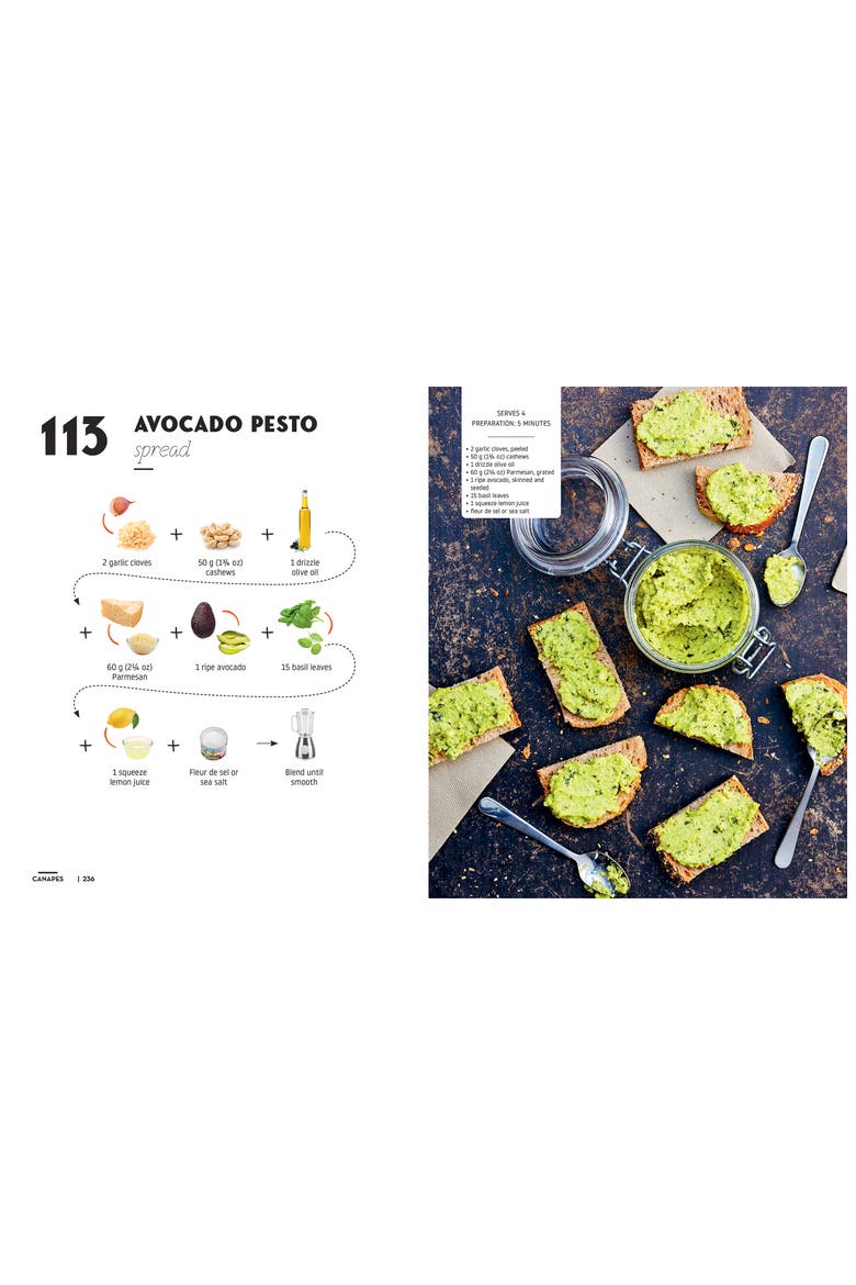 'Cocktails & Canapés' Book, Alternate, color, BLACK