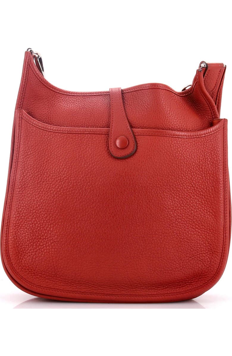 Pre-Owned Hermes Evelyne Bag Gen III Clemence PM, Alternate, color, Rouge H