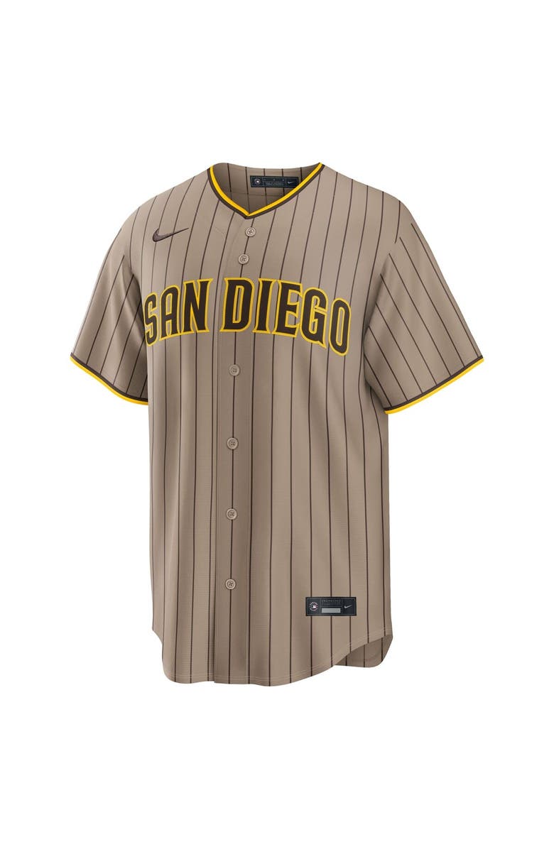 Nike Men's Nike Jackson Merrill Sand San Diego Padres Alternate Replica Jersey, Alternate, color, Khaki