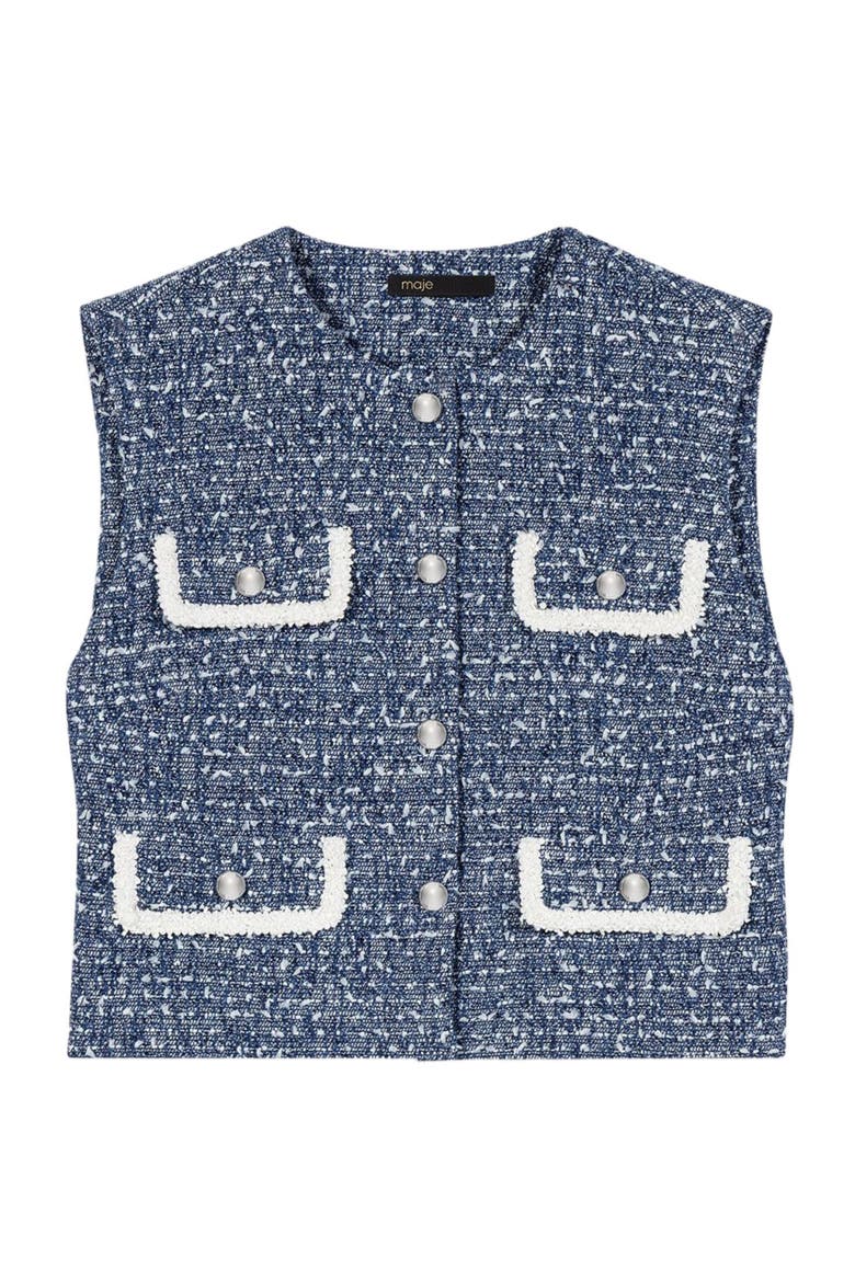Tweed jacket, Alternate, color, Blue
