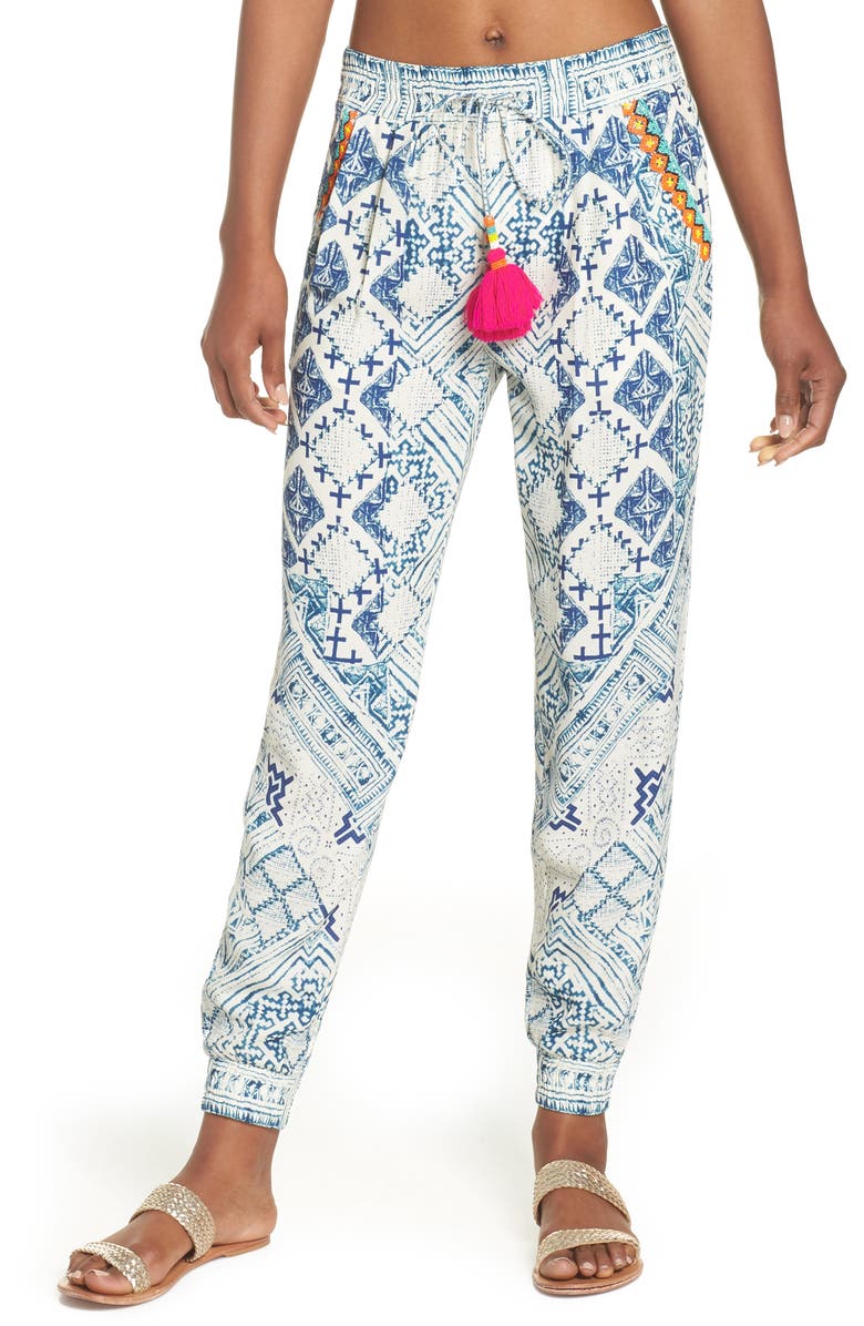 Hemant & Nandita Tasseled Cover-Up Pants, Main, color, 