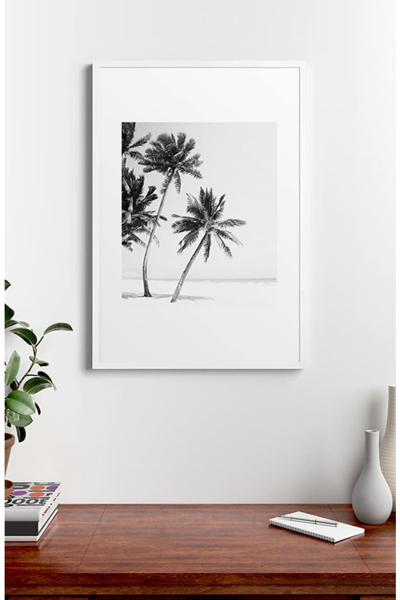 Island Framed Art Print, Alternate, color, BLACK-WHITE