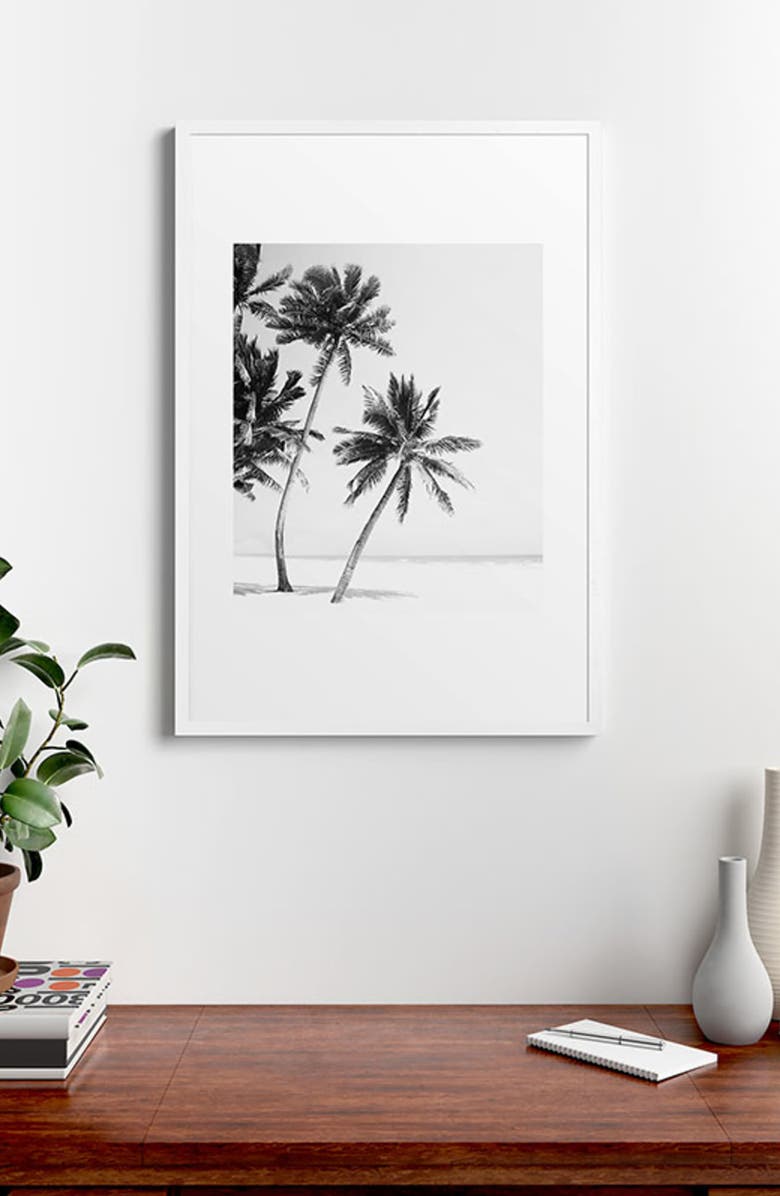 Deny Designs Island Framed Art Print, Alternate, color, Black-White