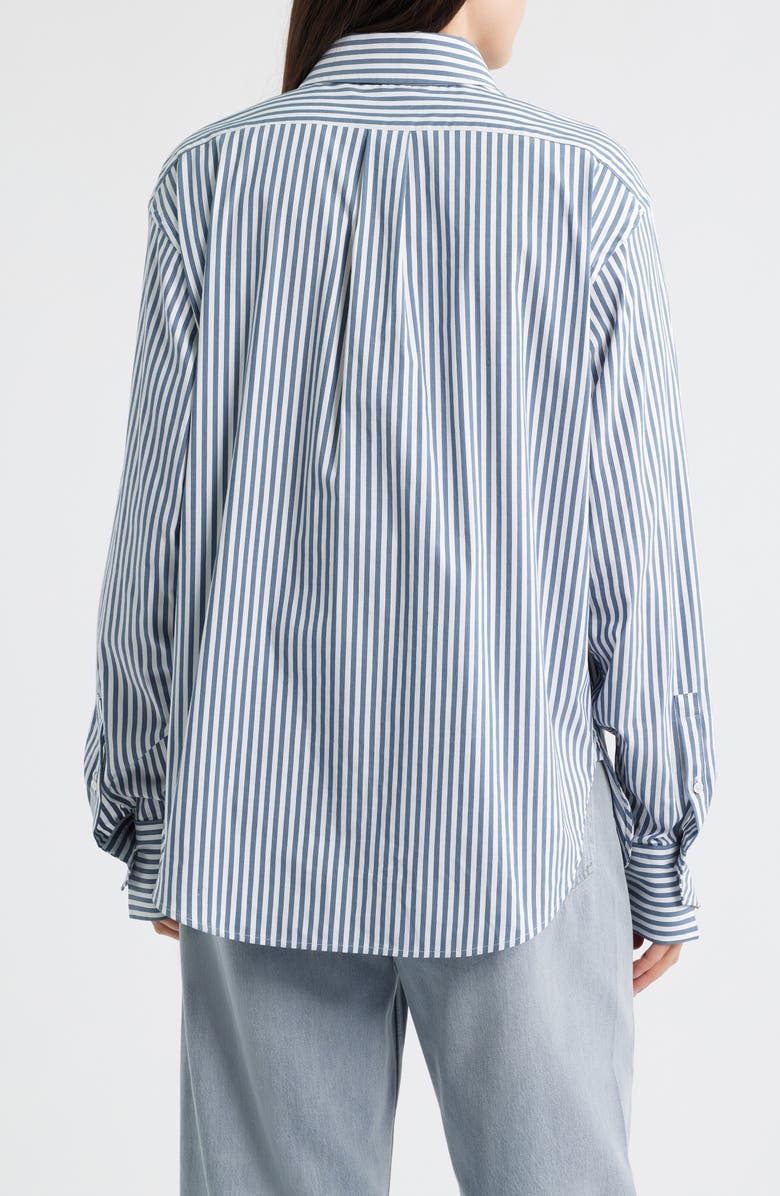 BOSS Saturday Stripe Woven Shirt, Alternate, color, Tanzanite Stripe