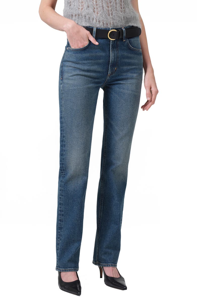 Citizens of Humanity Zurie High Waist Straight Leg Jeans, Alternate, color, Eugene