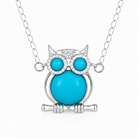 Owl Turquoise Necklace