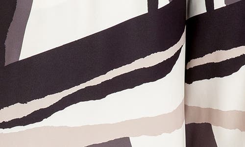 Shop Buxom Couture Geometric Print High Waist Palazzo Pants In Beige Multi