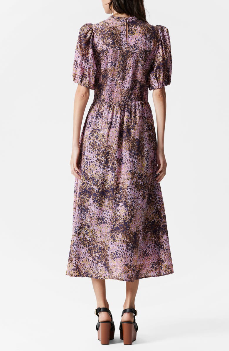 & Other Stories Smocked Bodice Midi Dress, Alternate, color, 