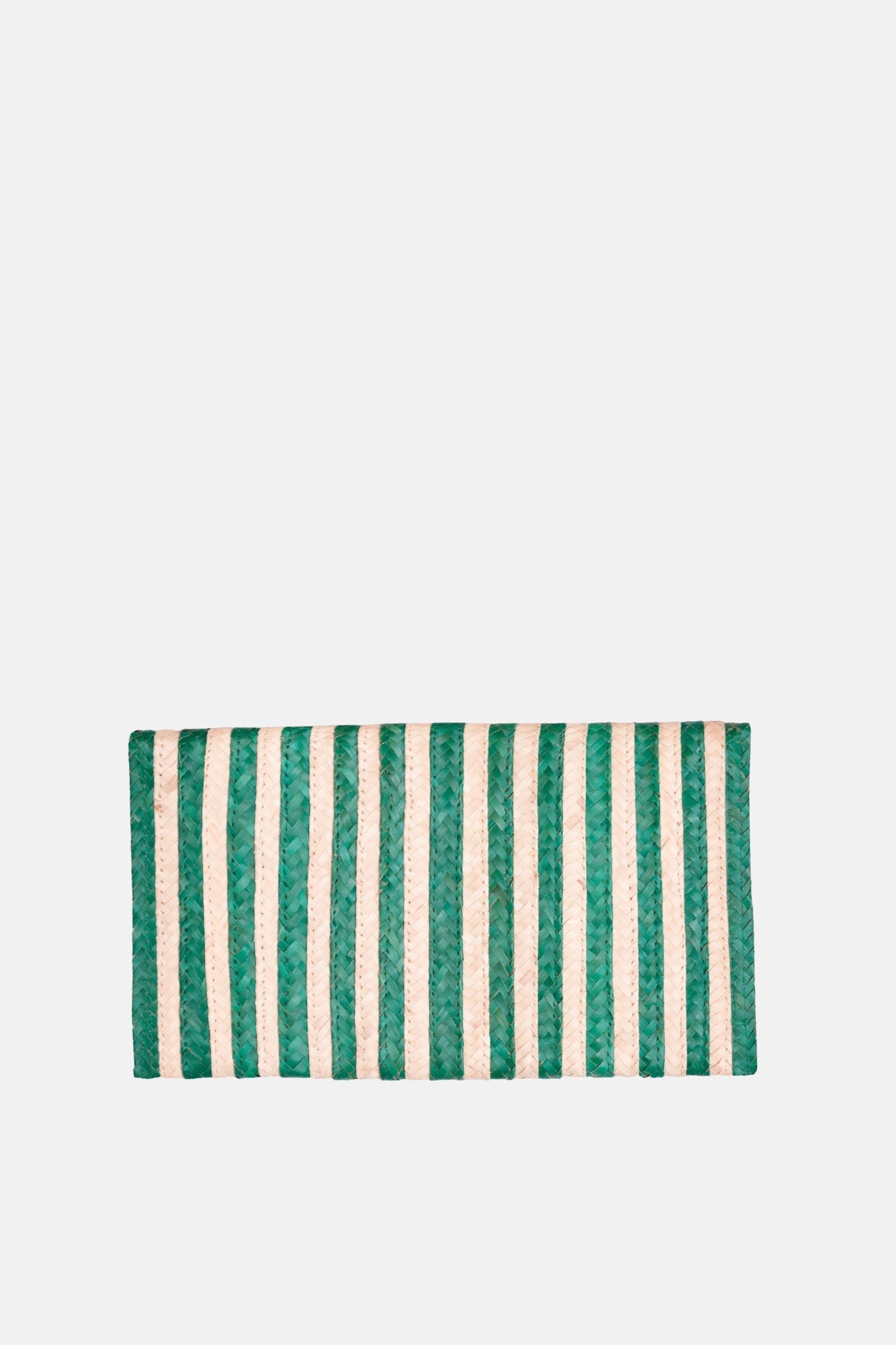 Brooke Clutch Bag, Alternate, color, Cream/Green