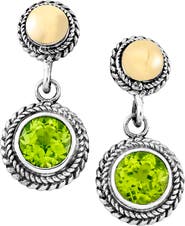SAMUEL B. Round Stone Drop Earrings