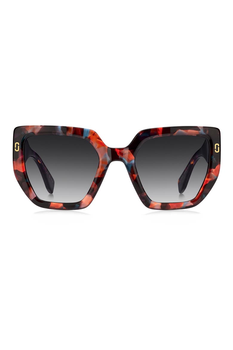 1126/S 52mm Gradient Square Sunglasses, Main, color, BROWN MULTI