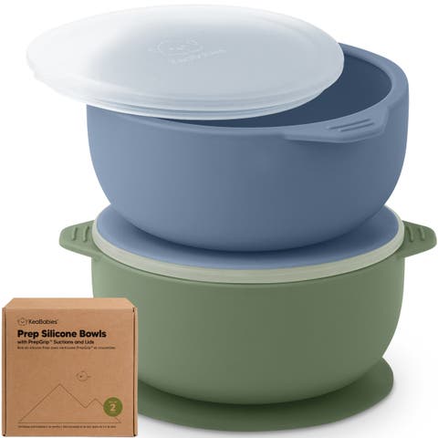 2-Pack Silicone Suction Bowls