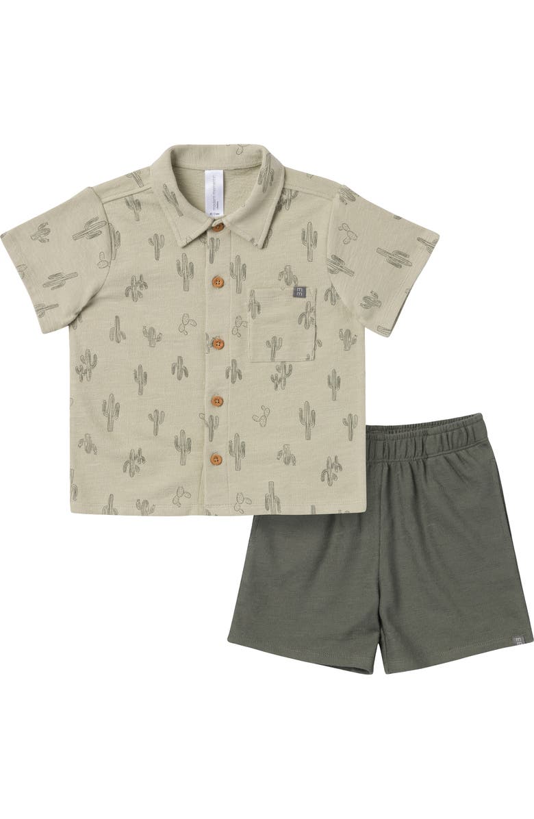 Modern Moments<sup>™</sup> by Gerber Resort Shirt and Shorts Set, Main, color, Green