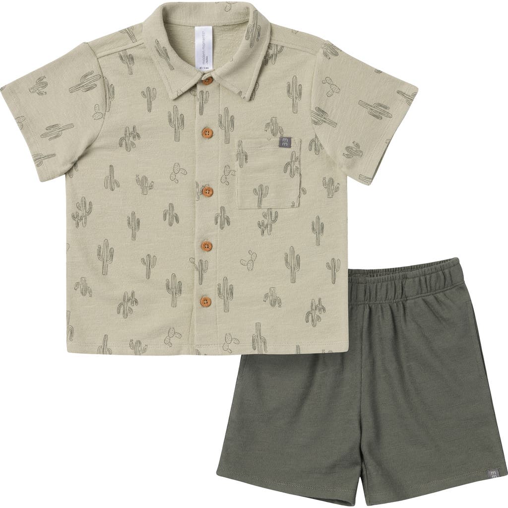 Modern Moments™ By Gerber Resort Shirt And Shorts Set In Green