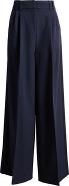 KOBI HALPERIN Side Stripe Stretch Twill Wide Leg Pants