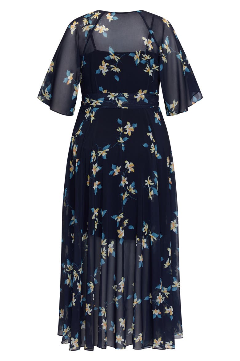 Akita Floral Wrap Dress, Alternate, color, AKITA FLORAL