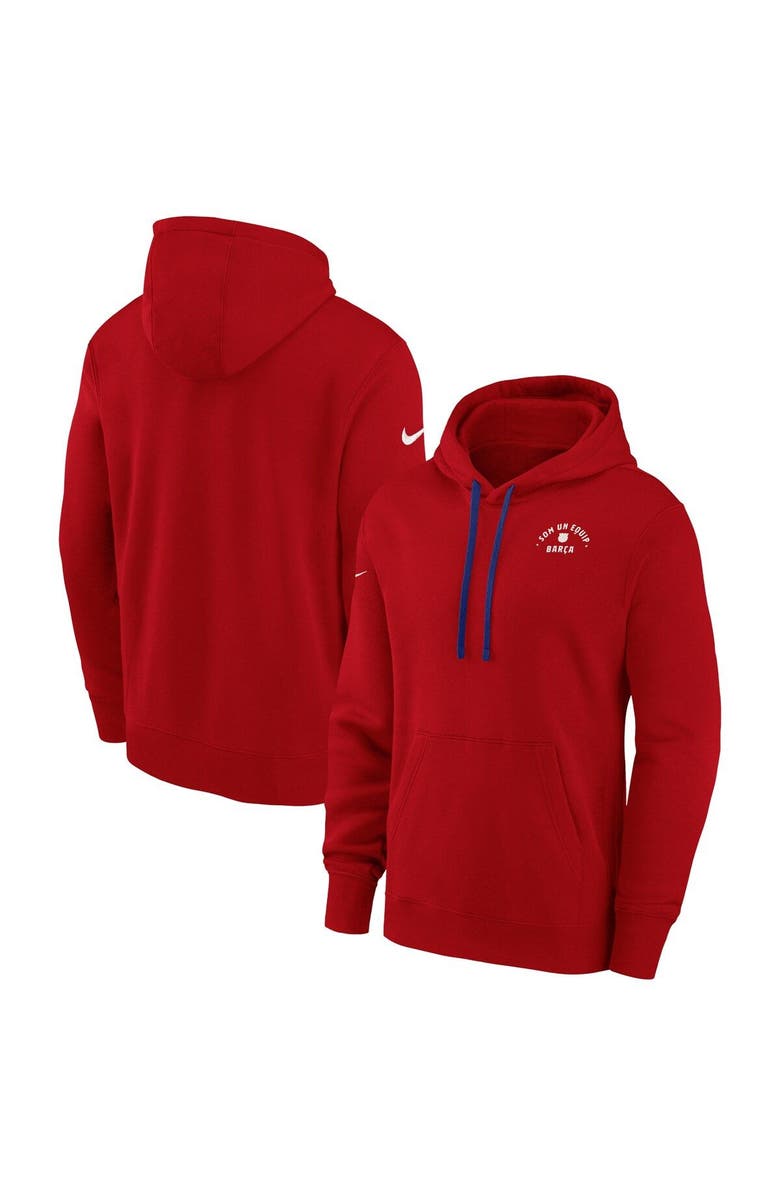 Nike Women's Nike Red Barcelona Essential Pullover Hoodie, Main, color, Red