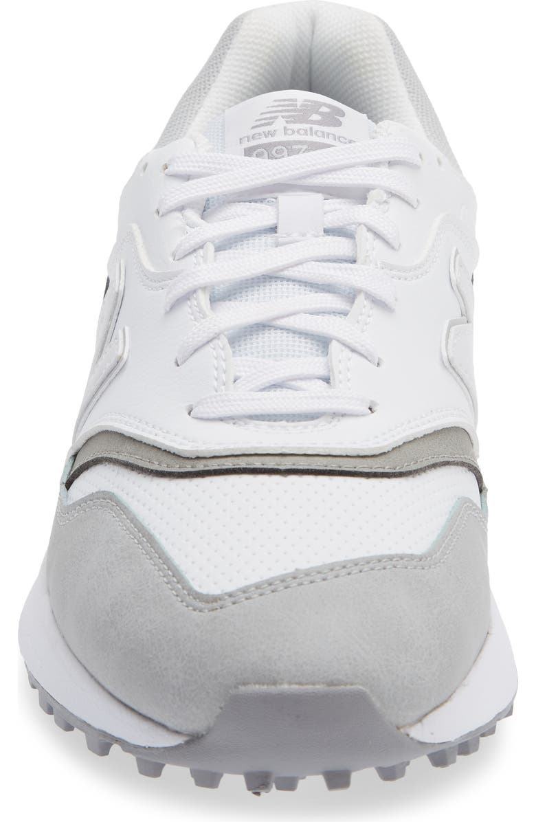 New Balance 997 SL Waterproof Spikeless Golf Shoe, Alternate, color, Light Grey