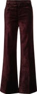 PAIGE Leenah High Waist Wide Leg Velvet Trouser Jeans