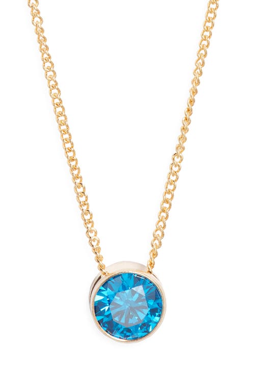 Set & Stones Birthstone Pendant Necklace In Gold
