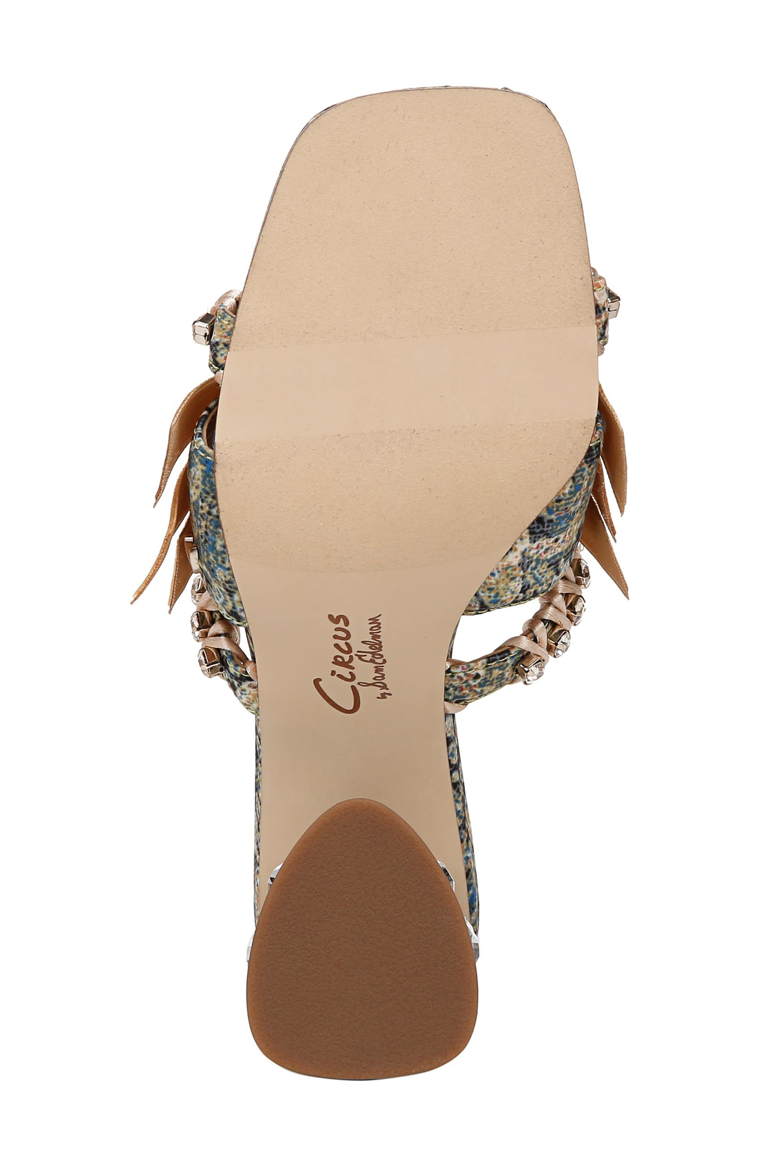 Circus NY by Sam Edelman Vera Block Heel Sandal, Alternate, color, Ocean Sapphire Multi