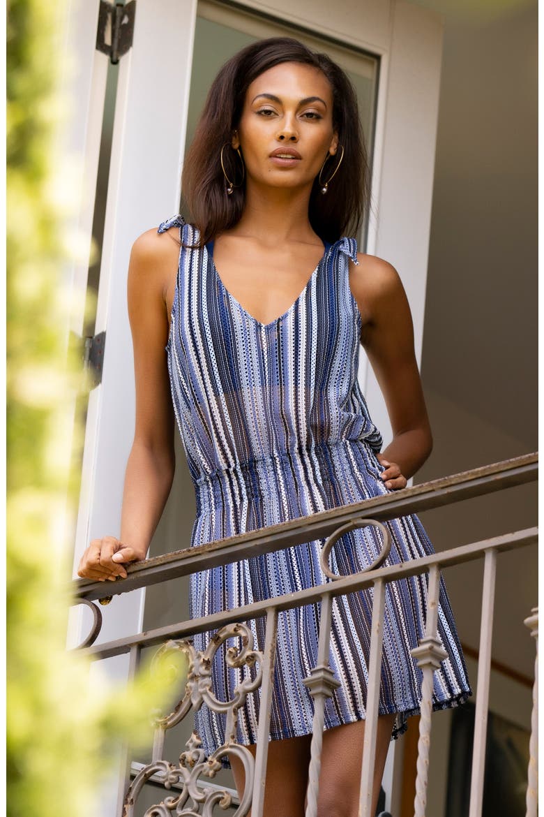 Pierside Cover-Up Dress, Alternate, color, INDIGO