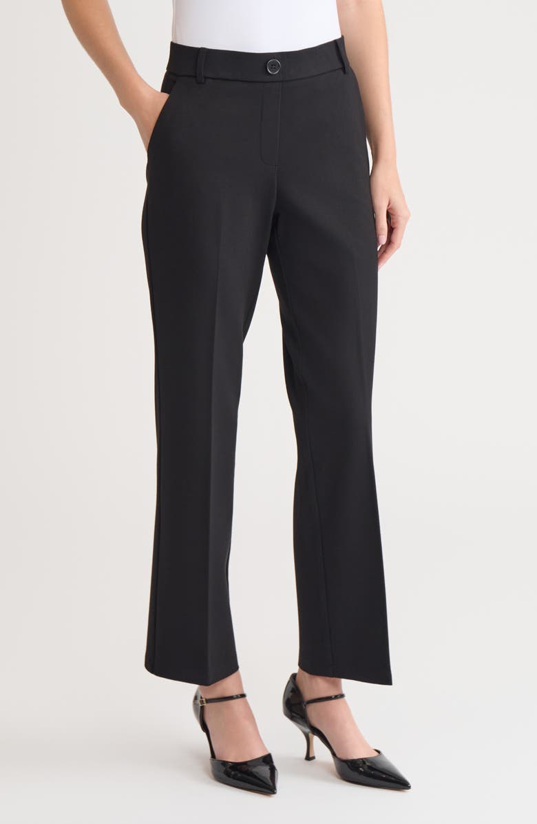 KASPER Pull-On Flare Pants, Alternate, color, Black