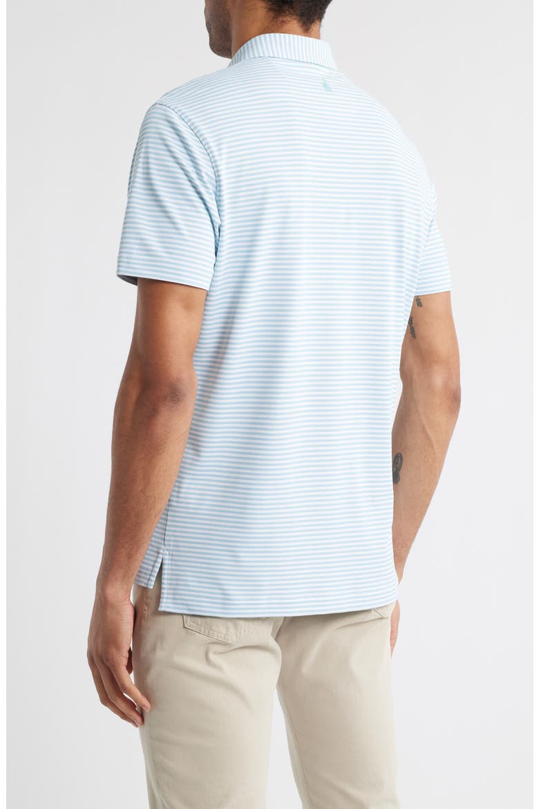 Stetsons Stripe Performance Jersey Polo, Alternate, color, HAZE