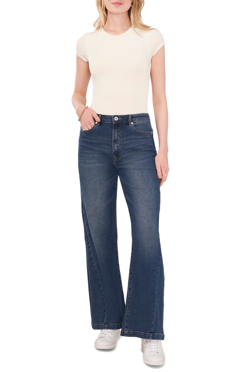 Vince Camuto High Waist Wide Leg Jeans, Alternate, color, 