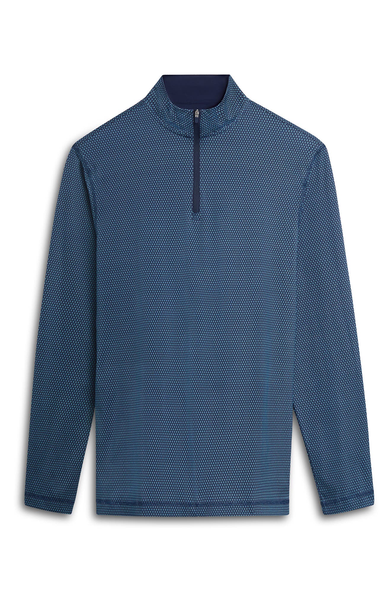 Men's OoohCotton Print Stretch Half Zip Pullover