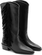 MANGO TEEN Fringe Western Boot