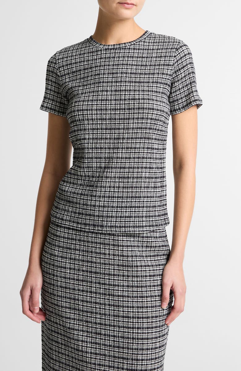 Vince Short Sleeve Crewneck Top, Main, color, Eclipse Combo