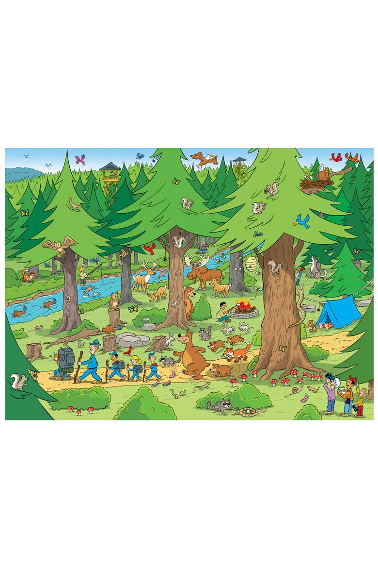 101 Things to Spot Woods 100pc Puzzle, Alternate, color, Multicolor