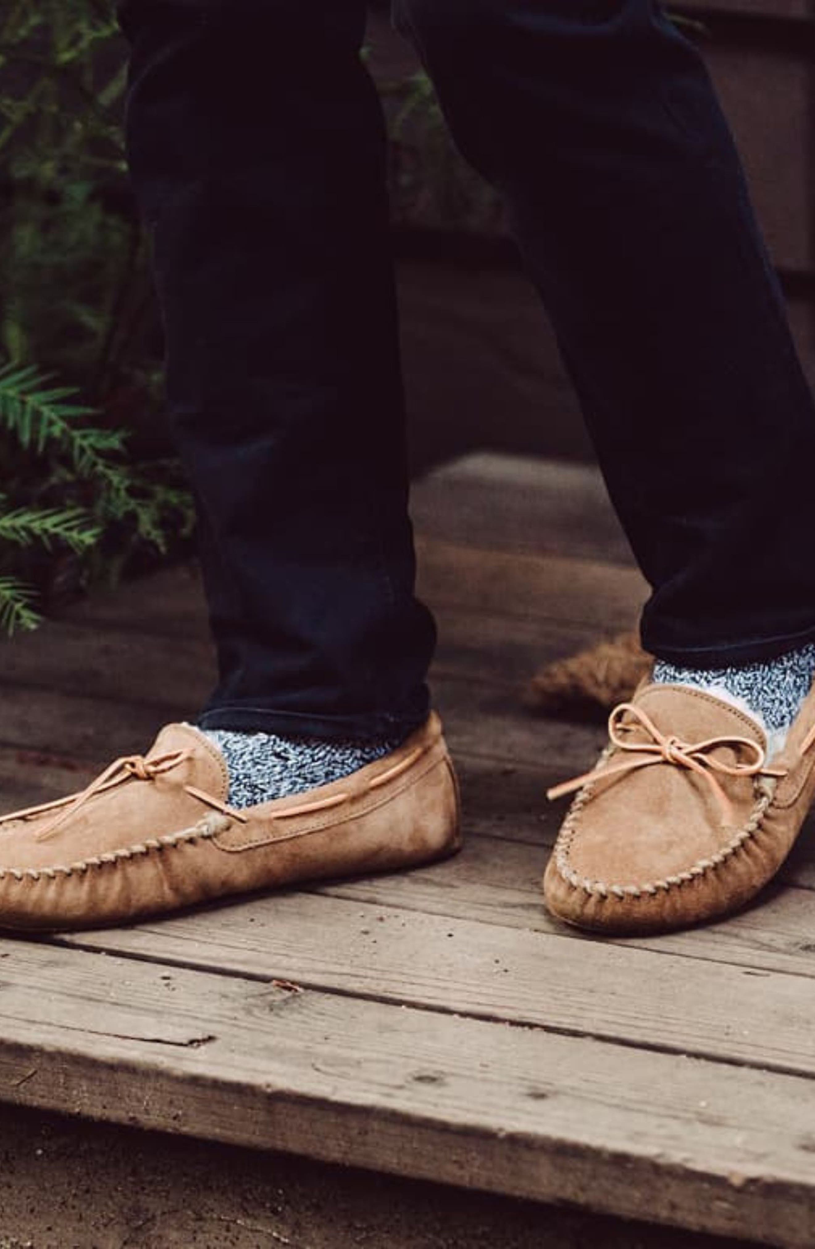 Genuine Shearling Lined Slipper, Alternate, color, GOLDEN TAN