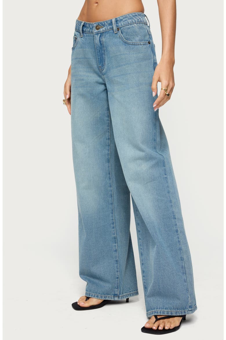 Raelynn Washed Wide Leg Jeans, Alternate, color, TINTED-DENIM