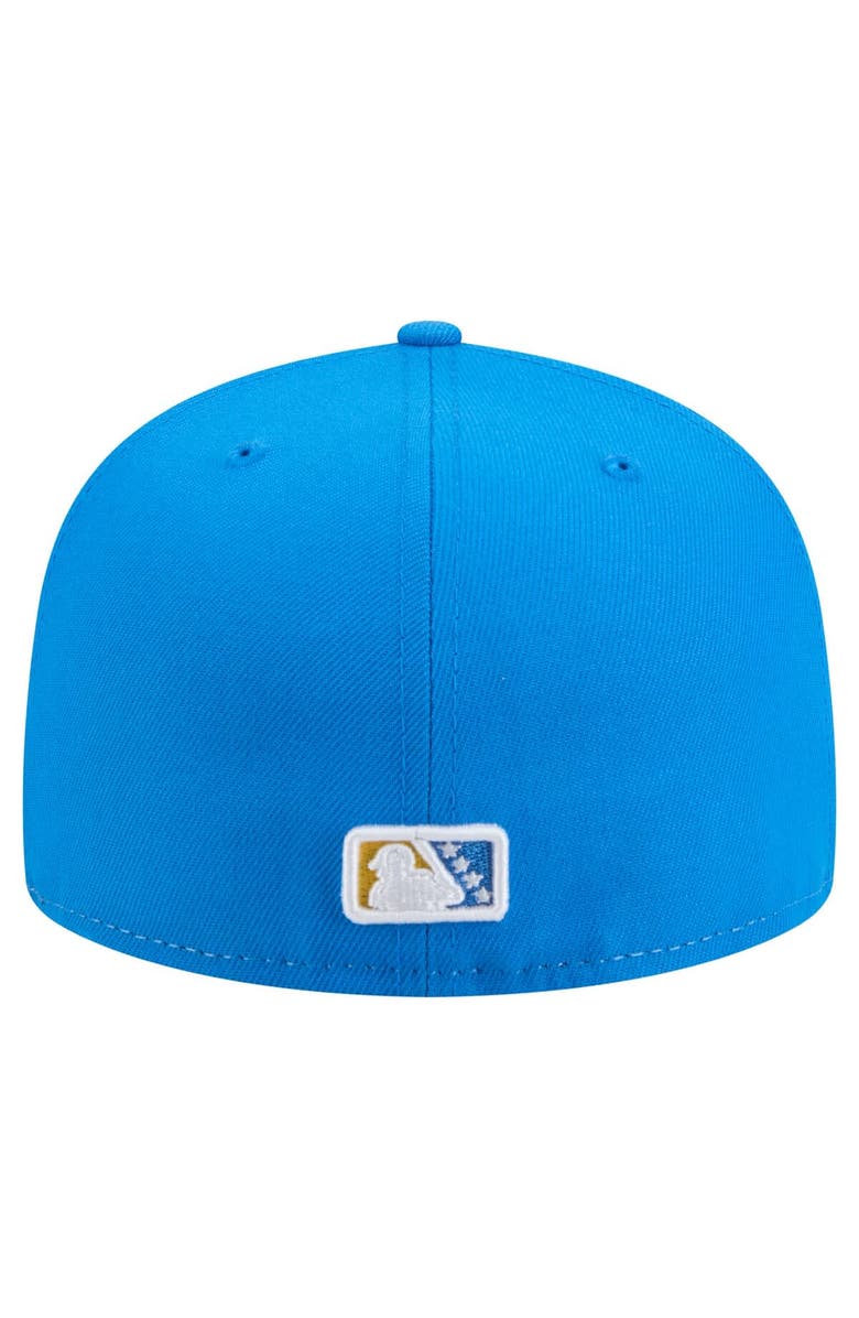 New Era Men's New Era White Myrtle Beach Pelicans Copa de la Diversión 59FIFTY Fitted Hat, Alternate, color, White