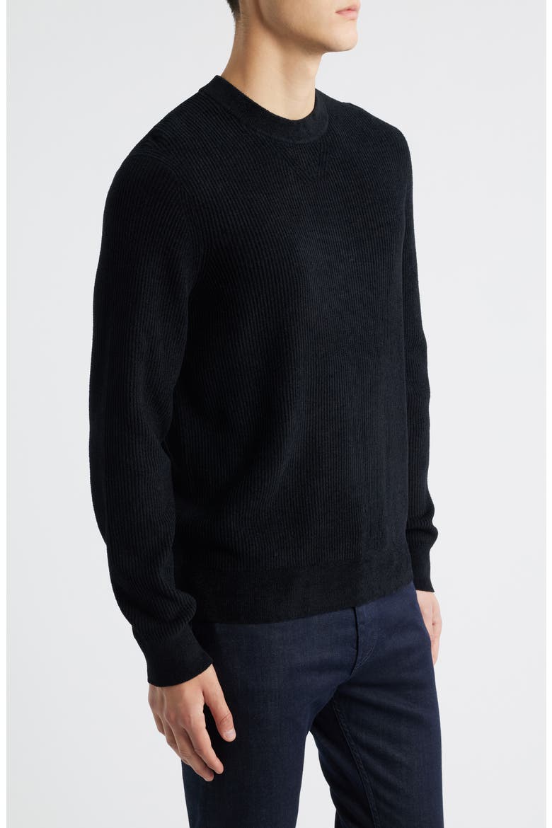 Horso Crewneck Sweater, Alternate, color, BLACK