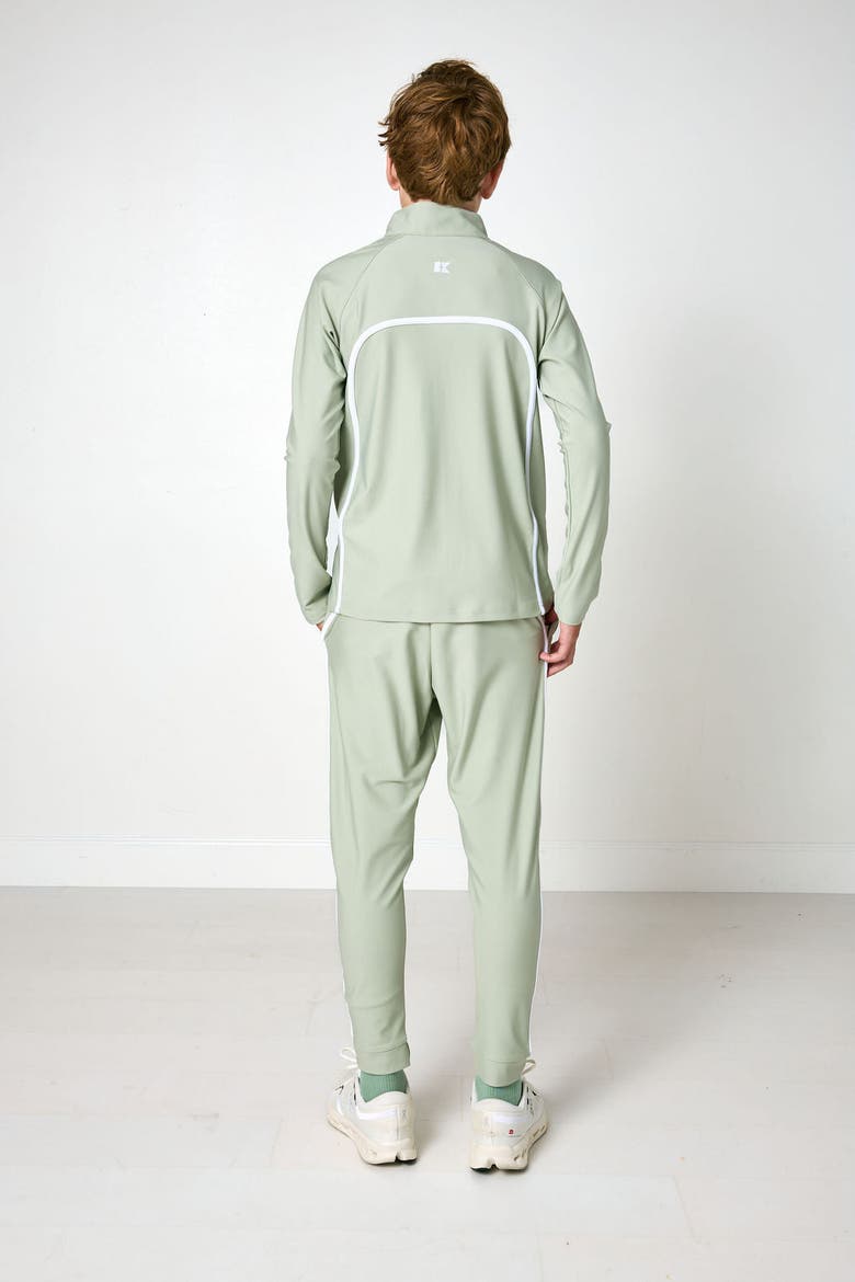 Boys Warm-Up Retro Jogger Pant, Alternate, color, Sage