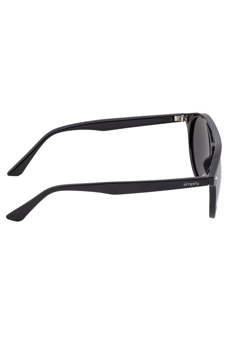 SIMPLIFY Finley Polarized Sunglasses, Alternate, color, Black/Silver