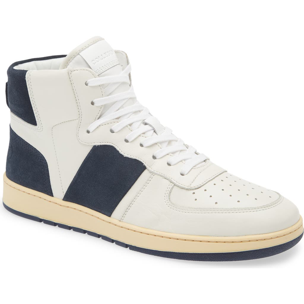 Collegium Pillar Destroyer High Top Sneaker In White