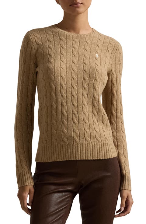 Julianna Cable Knit Wool & Cashmere Sweater