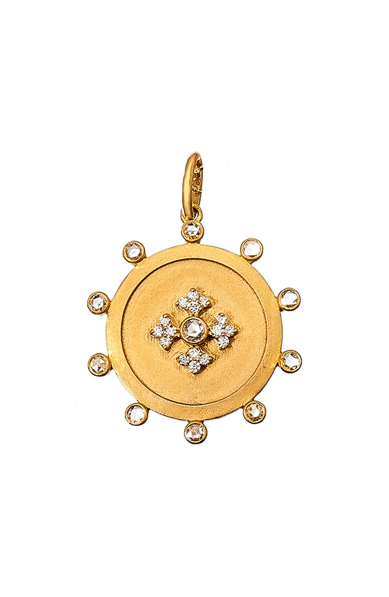 Sethi Couture Arya Diamond Pendant, Alternate, color, Yellow