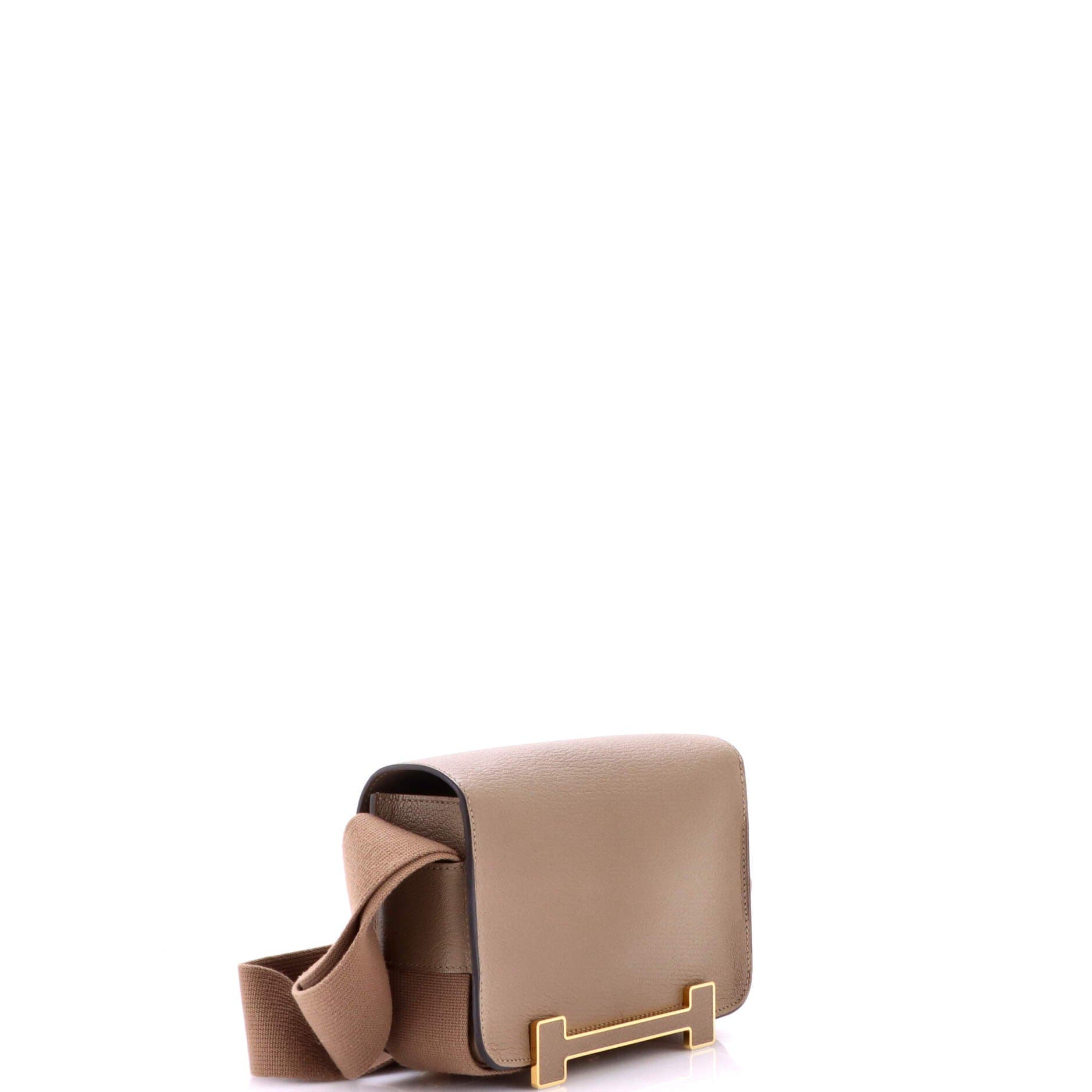 Pre-Owned Hermes Geta Bag Chevre Mysore, Alternate, color, Etoupe