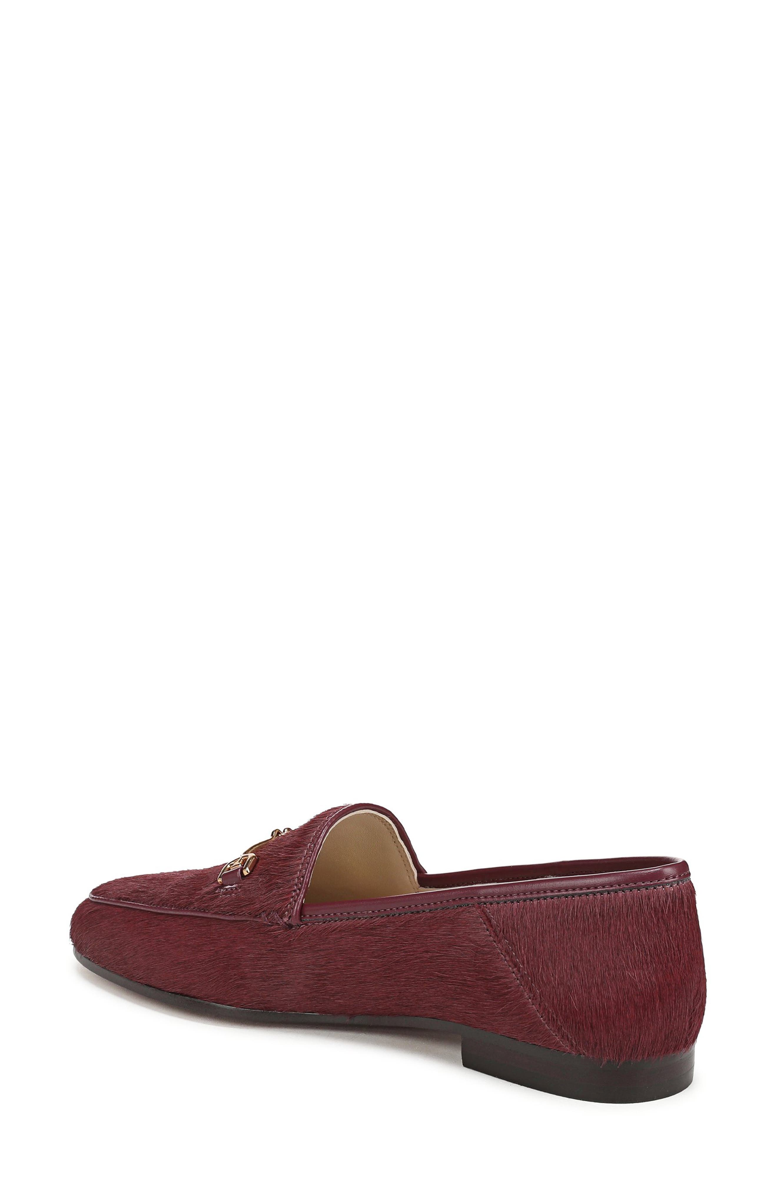 Loraine Bit Loafer, Alternate, color, FRENCH MERLOT CALF HAIR