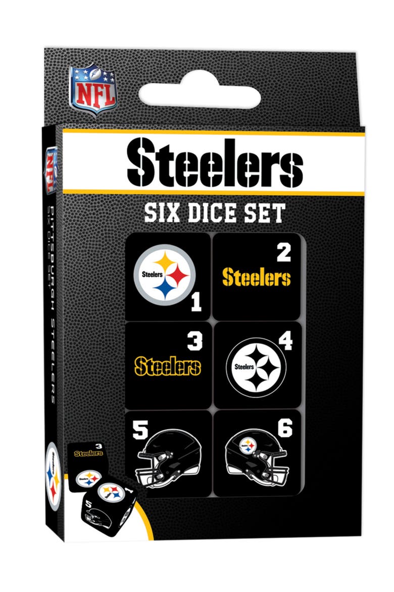 Pittsburgh Steelers Dice Set - 19mm, Main, color, Multicolor