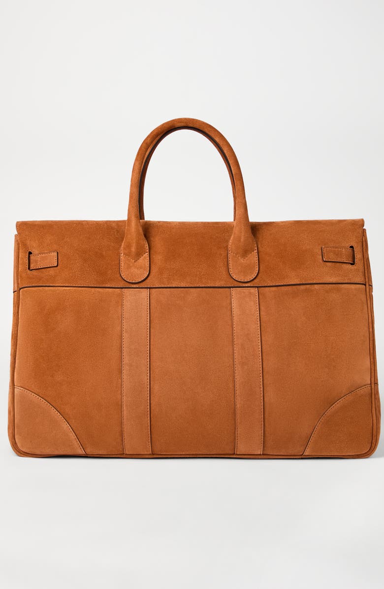 Brunello Cucinelli Suede bag, Alternate, color, Cognac