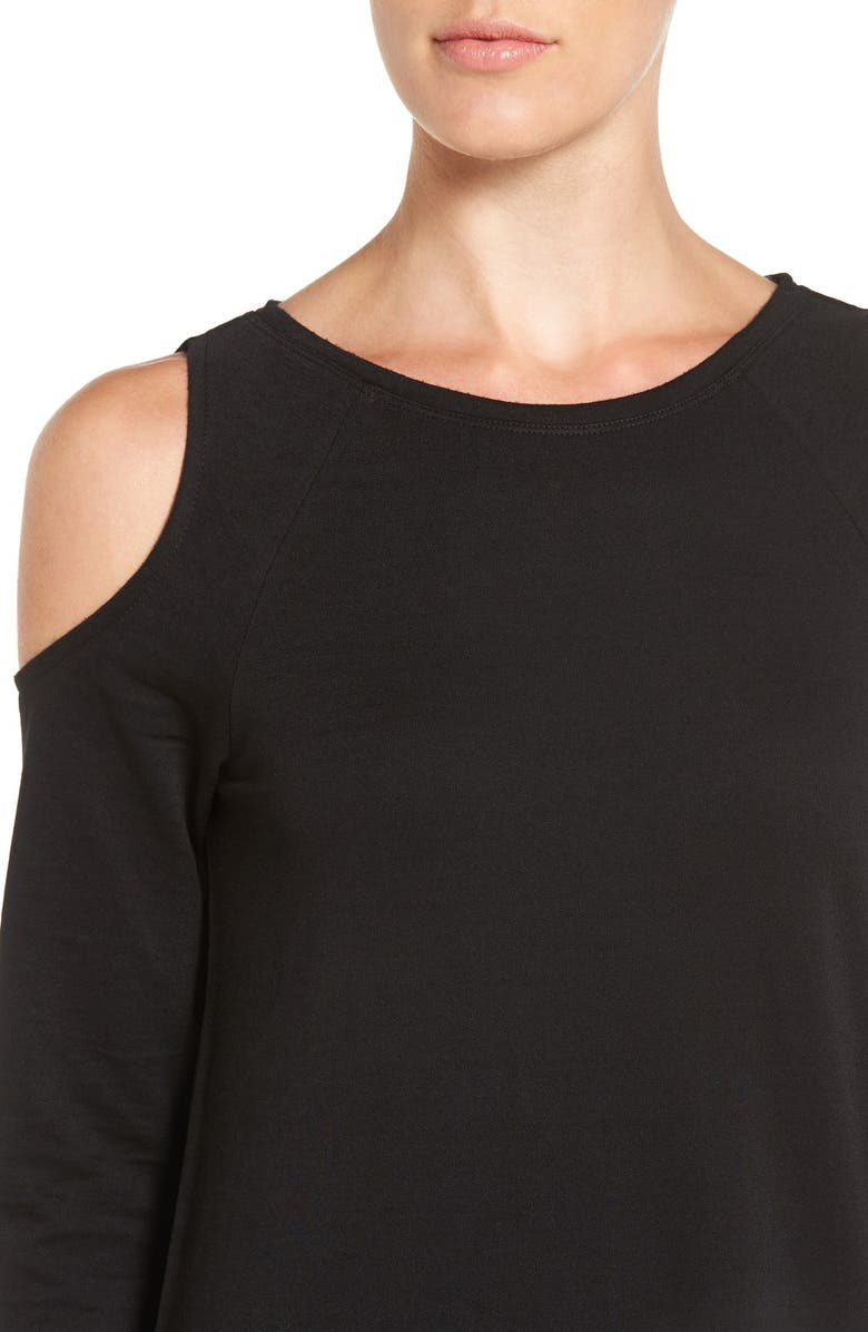 Treasure & Bond Knit Cold Shoulder Dress, Alternate, color, 