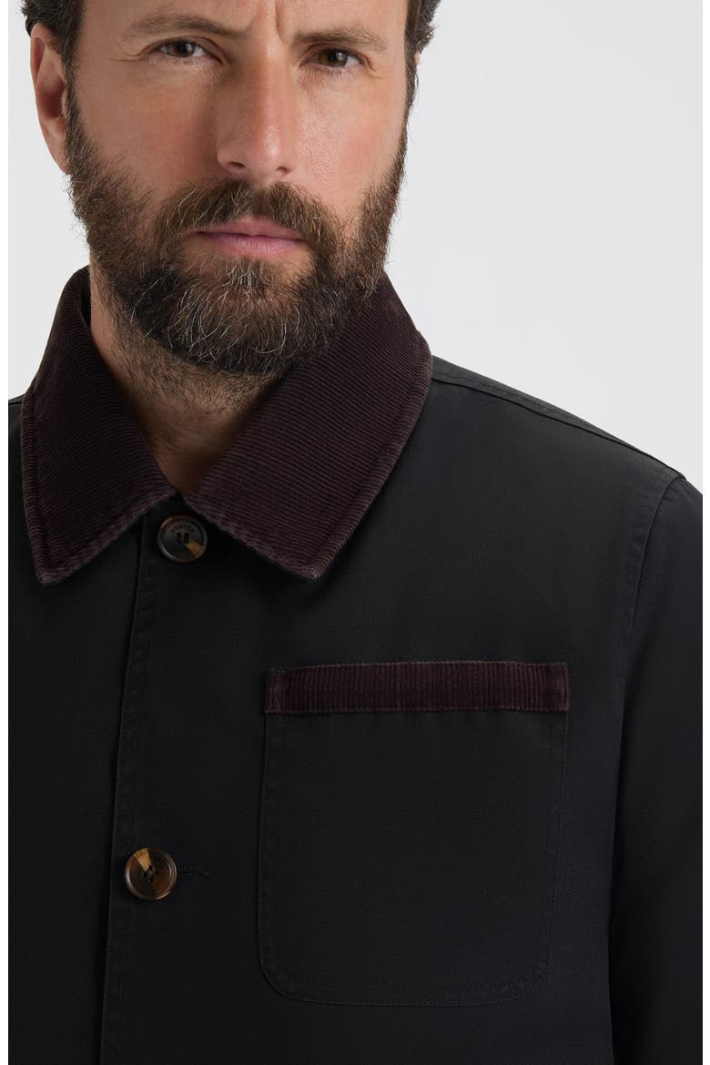 Water Repellent Canvas Barn Jacket, Alternate, color, BLACK
